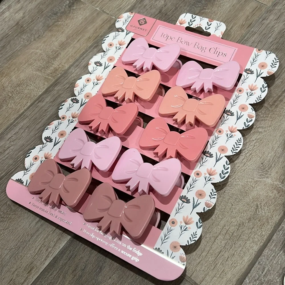 🎀 10pc BOW 🎀 BAG CLIPS 🎀